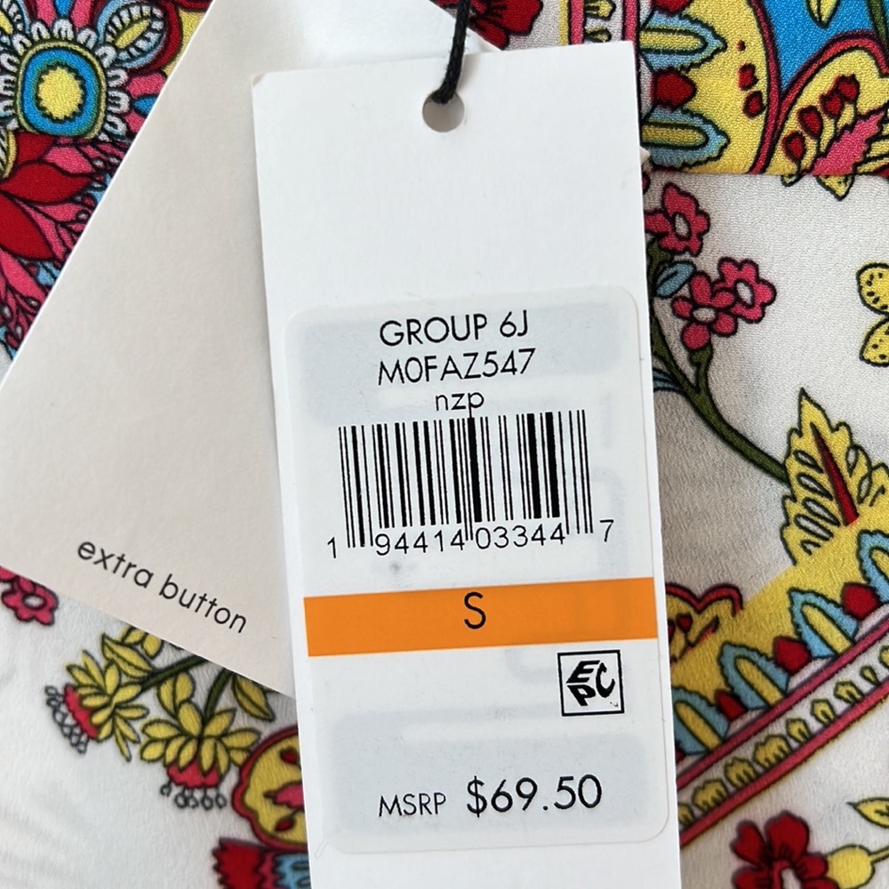 NWT Calvin Klein Women’s Blouse Size Small - Picture 4 of 4